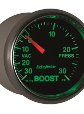 AutoMeter GAUGE; VAC/BOOST; 2 1/16in.; 30INHG-30PSI; MECHANICAL; GS                                     - 3803 - Image 5