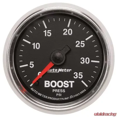 AutoMeter GAUGE; BOOST; 2 1/16in.; 35PSI; MECHANICAL; GS - 3804