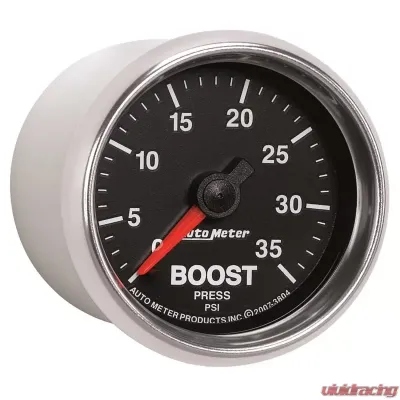 AutoMeter GAUGE; BOOST; 2 1/16in.; 35PSI; MECHANICAL; GS - 3804