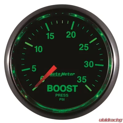 AutoMeter GAUGE; BOOST; 2 1/16in.; 35PSI; MECHANICAL; GS - 3804