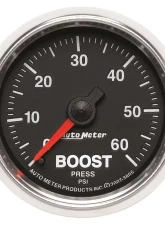 AutoMeter GAUGE; BOOST; 2 1/16in.; 60PSI; MECHANICAL; GS                                     - 3805 - Image 6