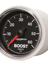 AutoMeter GAUGE; BOOST; 2 1/16in.; 60PSI; MECHANICAL; GS                                     - 3805 - Image 2