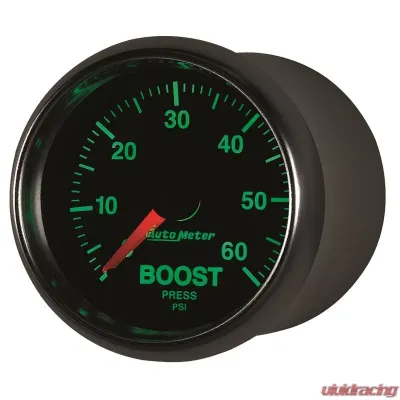 AutoMeter GAUGE; BOOST; 2 1/16in.; 60PSI; MECHANICAL; GS - 3805