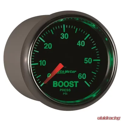 AutoMeter GAUGE; BOOST; 2 1/16in.; 60PSI; MECHANICAL; GS - 3805