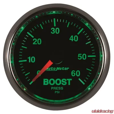 AutoMeter GAUGE; BOOST; 2 1/16in.; 60PSI; MECHANICAL; GS - 3805