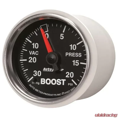 AutoMeter GAUGE; VAC/BOOST; 2 1/16in.; 30INHG-20PSI; MECHANICAL; GS - 3807