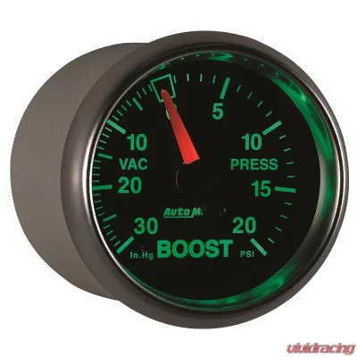 AutoMeter GAUGE; VAC/BOOST; 2 1/16in.; 30INHG-20PSI; MECHANICAL; GS - 3807