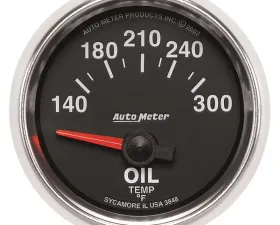 AutoMeter GAUGE; OIL TEMP; 2 1/16in.; 140-300deg.F; ELECTRIC; GS