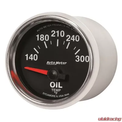 AutoMeter GAUGE; OIL TEMP; 2 1/16in.; 140-300deg.F; ELECTRIC; GS - 3848