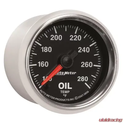 AutoMeter GAUGE; OIL TEMP; 2 1/16in.; 140-280deg.F; DIGITAL STEPPER MOTOR; GS - 3856