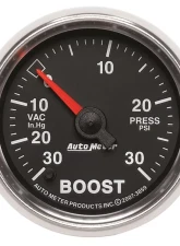 AutoMeter GAUGE; VAC/BOOST; 2 1/16in.; 30INHG-30PSI; DIGITAL STEPPER MOTOR; GS                                     - 3859 - Image 6