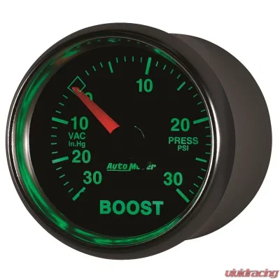 AutoMeter GAUGE; VAC/BOOST; 2 1/16in.; 30INHG-30PSI; DIGITAL STEPPER MOTOR; GS - 3859