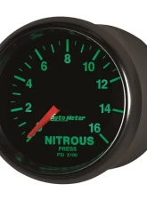 AutoMeter GAUGE; NITROUS PRESSURE; 2 1/16in.; 1600PSI; DIGITAL STEPPER MOTOR; GS                                     - 3874 - Image 3