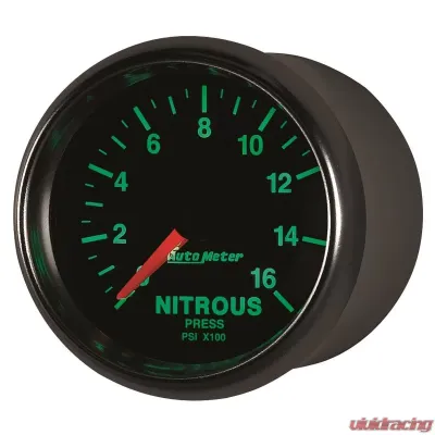 AutoMeter GAUGE; NITROUS PRESSURE; 2 1/16in.; 1600PSI; DIGITAL STEPPER MOTOR; GS - 3874