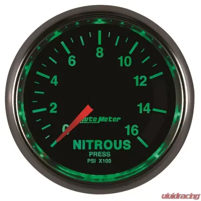 AutoMeter GAUGE; NITROUS PRESSURE; 2 1/16in.; 1600PSI; DIGITAL STEPPER MOTOR; GS - 3874