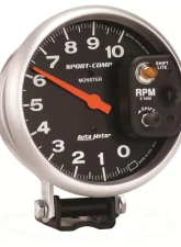 AutoMeter GAUGE; TACHOMETER; 5in.; 10K RPM; PEDESTAL W/INT. SHIFT-LITE; SPORT-COMP                                     - 3903 - Image 2