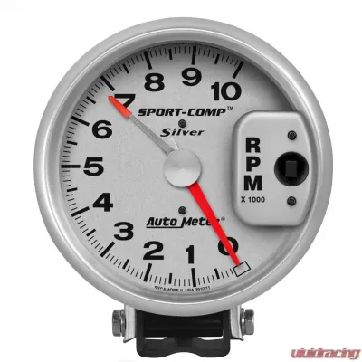 AutoMeter GAUGE; TACHOMETER; 5in.; 10K RPM; PEDESTAL W/RED LINE; ULTRA-LITE - 3910