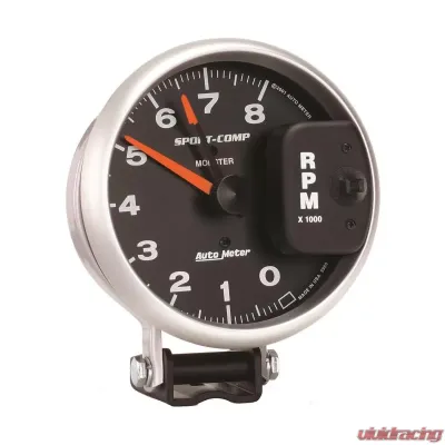 AutoMeter GAUGE; TACHOMETER; 5in.; 8K RPM; PEDESTAL W/RED LINE; SPORT-COMP - 3980