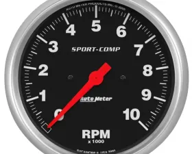 AutoMeter GAUGE; TACHOMETER; 5in.; 10K RPM; IN-DASH; SPORT-COMP