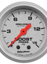 AutoMeter GAUGE; BOOST; 2 1/16in.; 15PSI; MECHANICAL; ULTRA-LITE                                     - 4302 - Image 3