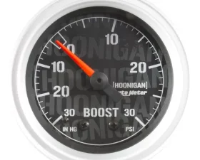 AutoMeter GAUGE; VAC/BOOST; 2 1/16in.; 30INHG-30PSI; MECHANICAL; HOONIGAN