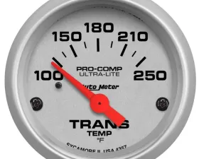 AutoMeter GAUGE; TRANSMISSION TEMP; 2 1/16in.; 100-250deg.F; ELECTRIC; ULTRA-LITE
