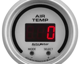 AutoMeter GAUGE; AIR TEMP; DUAL; 2 1/16in.; 0-300deg.F; DIGITAL; ULTRA-LITE