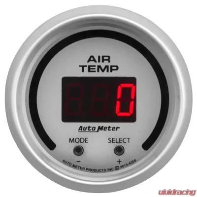 AutoMeter GAUGE; AIR TEMP; DUAL; 2 1/16in.; 0-300deg.F; DIGITAL; ULTRA-LITE - 4358