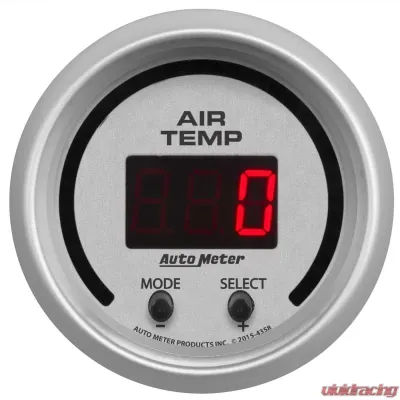 AutoMeter GAUGE; AIR TEMP; DUAL; 2 1/16in.; 0-300deg.F; DIGITAL; ULTRA-LITE - 4358