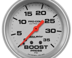 AutoMeter GAUGE; BOOST; 2 5/8in.; 35PSI; MECHANICAL; ULTRA-LITE