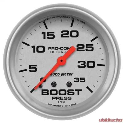AutoMeter GAUGE; BOOST; 2 5/8in.; 35PSI; MECHANICAL; ULTRA-LITE - 4404