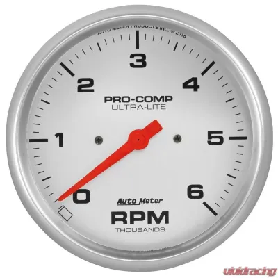 AutoMeter GAUGE; TACHOMETER; 5in.; 6K RPM; IN-DASH; ULTRA-LITE - 4476