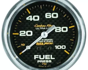 AutoMeter GAUGE; FUEL PRESSURE; 2 5/8in.; 15PSI; MECHANICAL; CARBON FIBER