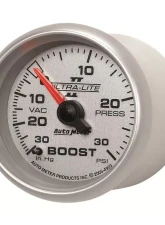 AutoMeter GAUGE; VAC/BOOST; 2 1/16in.; 30INHG-30PSI; MECHANICAL; ULTRA-LITE II                                     - 4903 - Image 2