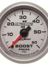 AutoMeter GAUGE; BOOST; 2 1/16in.; 60PSI; MECHANICAL; ULTRA-LITE II                                     - 4905 - Image 3