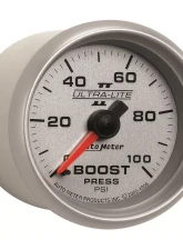AutoMeter GAUGE; BOOST; 2 1/16in.; 100PSI; MECHANICAL; ULTRA-LITE II                                     - 4906 - Image 3