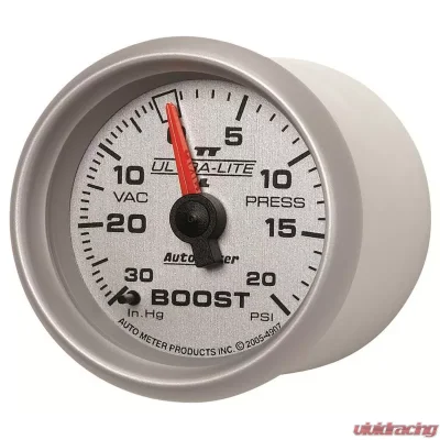 AutoMeter GAUGE; VAC/BOOST; 2 1/16in.; 30INHG-20PSI; MECHANICAL; ULTRA-LITE II - 4907