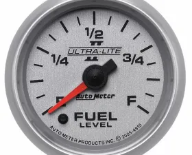 AutoMeter GAUGE; FUEL LEVEL; 2 1/16in.; 0-280O PROGRAMMABLE; ULTRA-LITE II