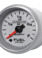 AutoMeter GAUGE; FUEL LEVEL; 2 1/16in.; 0-280O PROGRAMMABLE; ULTRA-LITE II                                     - 4910 - Image 2