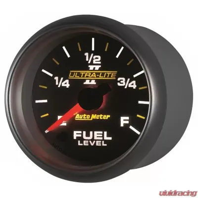 AutoMeter GAUGE; FUEL LEVEL; 2 1/16in.; 0-280O PROGRAMMABLE; ULTRA-LITE II - 4910
