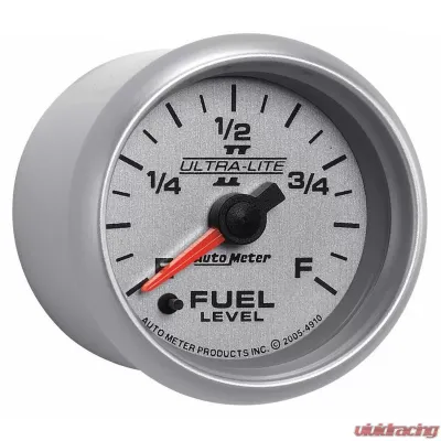 AutoMeter GAUGE; FUEL LEVEL; 2 1/16in.; 0-280O PROGRAMMABLE; ULTRA-LITE II - 4910