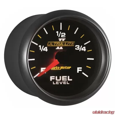 AutoMeter GAUGE; FUEL LEVEL; 2 1/16in.; 0-280O PROGRAMMABLE; ULTRA-LITE II - 4910