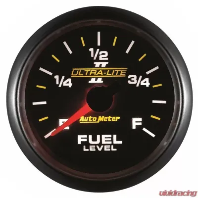 AutoMeter GAUGE; FUEL LEVEL; 2 1/16in.; 0-280O PROGRAMMABLE; ULTRA-LITE II - 4910