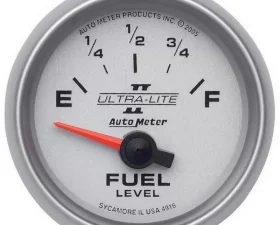 AutoMeter GAUGE; FUEL LEVEL; 2 1/16in.; 240OE TO 33OF; ELEC; ULTRA-LITE II