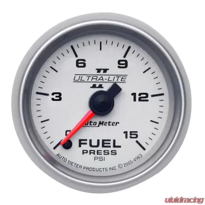 AutoMeter GAUGE; FUEL PRESSURE; 2 1/16in.; 15PSI; DIGITAL STEPPER MOTOR; ULTRA-LITE II - 4961