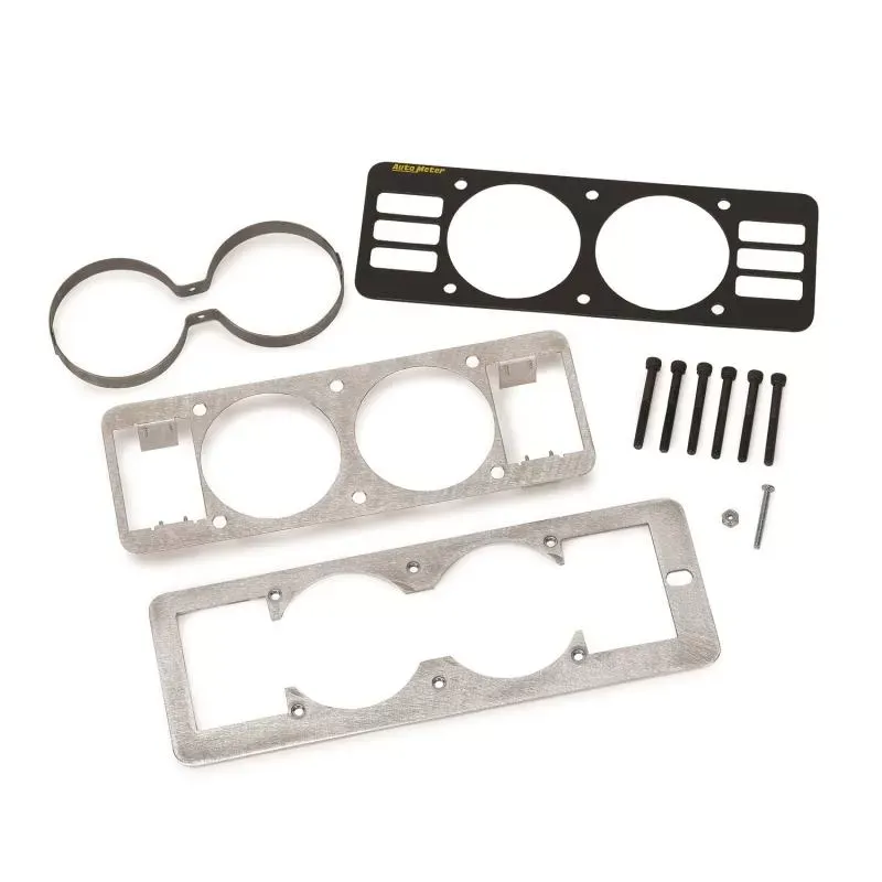AutoMeter GAUGE MOUNT; GAUGE CAGE W/VENTS; DUAL; 2 5/8in.; BLACK; MUSTANG 87-93 FOX Ford - 50101