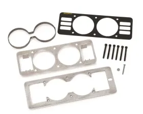AutoMeter GAUGE MOUNT; GAUGE CAGE W/VENTS; DUAL; 2 5/8in.; BLACK; MUSTANG 87-93 FOX Ford