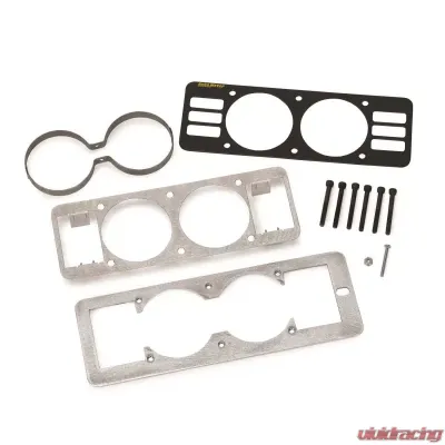 AutoMeter GAUGE MOUNT; GAUGE CAGE W/VENTS; DUAL; 2 5/8in.; BLACK; MUSTANG 87-93 FOX Ford - 50101