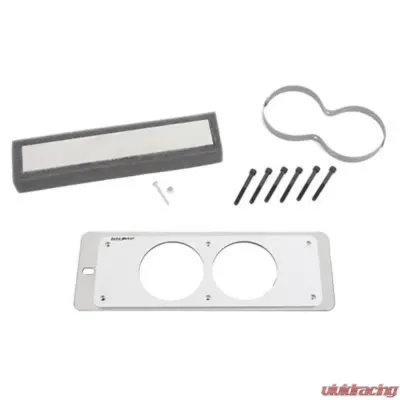 AutoMeter GAUGE MOUNT; GAUGE CAGE; DUAL; 2 5/8in.; SILVER; MUSTANG 87-93 FOX Ford - 50105