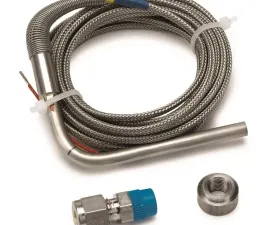 AutoMeter TC KIT; TYPE K; 1/4in. DIA; OPEN TIP; 10FT; INCL STAINLESS COMP/WELD BOSS